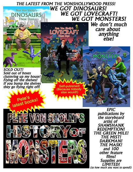 books by San Diego Comic Fest guest Pete Von Sholly