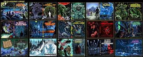 Lovecraft covers by San Diego Comic Fest guest Pete Von Sholly