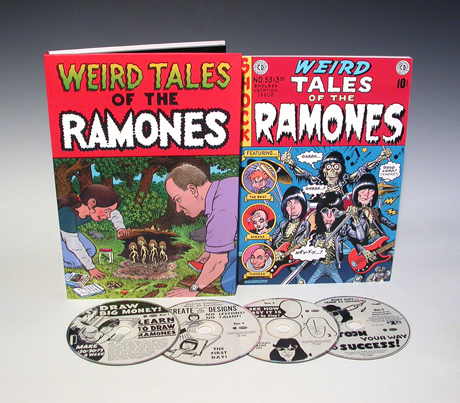 Weird Tales of the Ramones box set from Rhino Records and art directed by San Diego Comic Fest guest Hugh Brown.