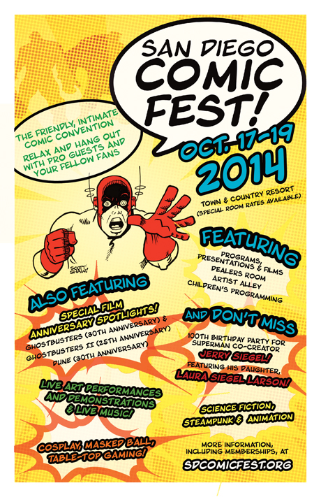 San Diego Comic Fest flyer for Comic-Con