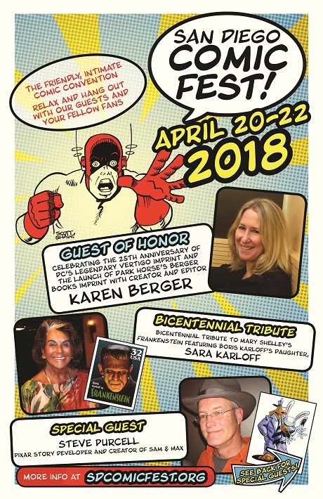 San Diego Comic Fest 2018 flyer
