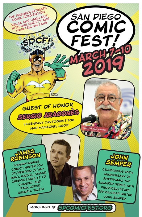 San Diego Comic Fest 2019 flyer