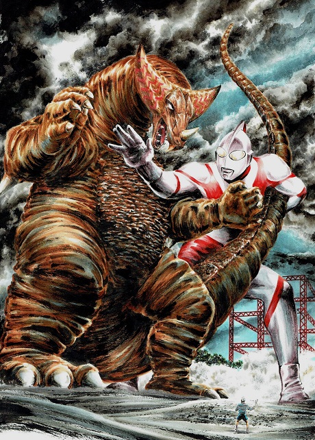 Ultraman vs Gomora by San Diego Comic Fest Guest Hiroshi Kanatani